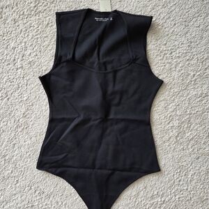 Abercrombie & Fitch Black Sleeveless Bodysuit